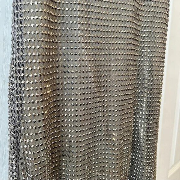 NWT & Rare Zara Linen Studded Mini Dress Large - Picture 8 of 10